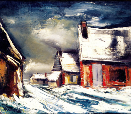 모리스 드 블라맹크 ‘눈 덮인 마을’(1935∼36년). 예술의전당 제공