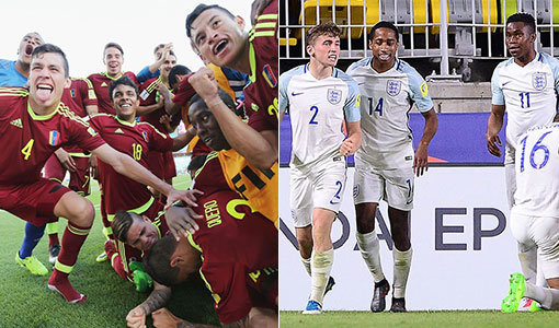 베네수엘라 대표팀, 잉글랜드 U-20 대표팀. 스포츠동아DB