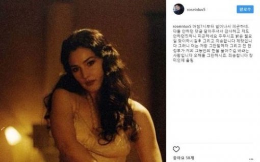 사진=장미인애 인스타그램