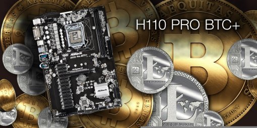 그래픽카드 14개를 연결 가능한 애즈락의 H110-Pro BTC+(출처=IT동아)