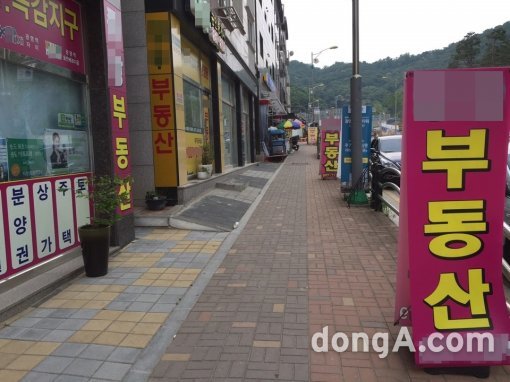 경기도 광명시 광명역로 주변 공인중개소 대부분이 ‘6.19 부동산 대책’이 발표된 이튿날(20일) 일제히 문을 닫았다.