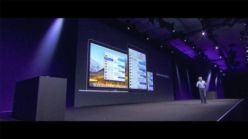 ▲ WWDC에서 iOS 11을 발표하고 있는 크레이그 페더리기 (출처=IT동아)