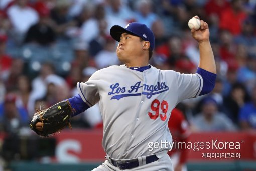 LA 다저스 류현진. 사진=ⓒGettyimages이매진스
