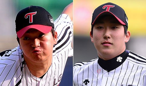 LG 고우석-손주영(오른쪽). 스포츠동아DB