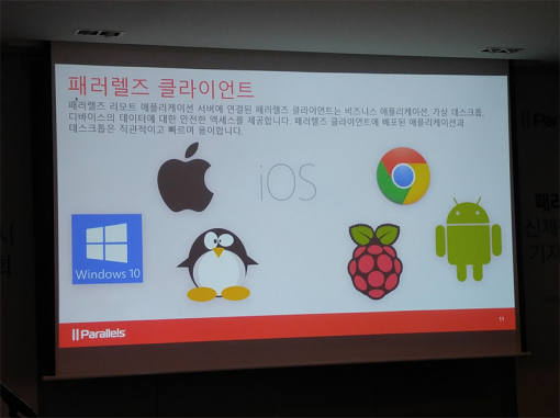 패러렐즈 RAS를 통해 다양한 기기나 운영체제에서도 윈도우 및 윈도우용 소프트웨어를 사용할 수 있다