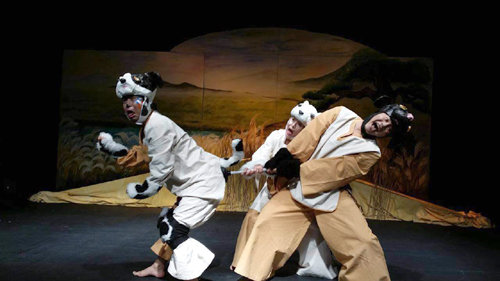 19일부터 대전에서 열리는 제1회 어린이연극축제에서 선보일 마당극단 ‘좋다’의 ‘강아지 똥’의 한 장면. 대전어린이연극축제집행위원회 제공