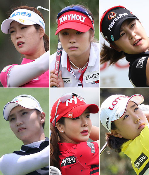 이승현-이정은6-김지현-김해림-안신애-김민선5 (왼쪽 상단부터 시계방향으로). 사진제공｜KLPGA