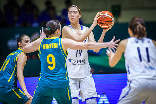 여자농구대표팀 박지수. 사진제공｜FIBA