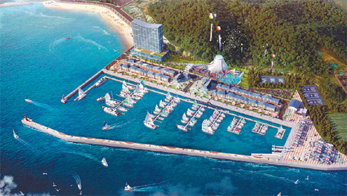 마리나 사업으로 달라질 당진 왜목마을의 미래 모습.