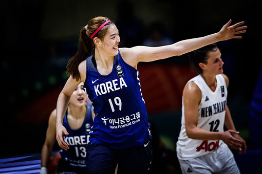 여자농구대표팀 박지수. 사진제공｜FIBA