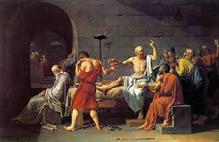 자크루이 다비드가 1787년에 그린 ‘소크라테스의 죽음’.