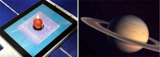 뜨겁게 달군 니켈 공이 전자 기기를 태우는 실험 영상, 끝없는 우주를 보여주는 다큐멘터리 영상의 한 장면(왼쪽부터). 유튜브 화면 캡처