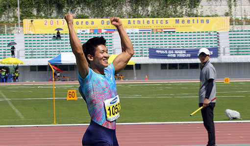 국내 100m 최강자 김국영은 10초07의 한국기록보유자다. 세계 수준과는 아직 차이가 크지만 이번 대회 참가 자체만으로도 큰 의미가 있다. 사진제공｜대한육상연맹