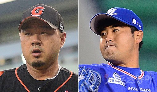 롯데 송승준-삼성 장원삼(오른쪽). 스포츠동아DB