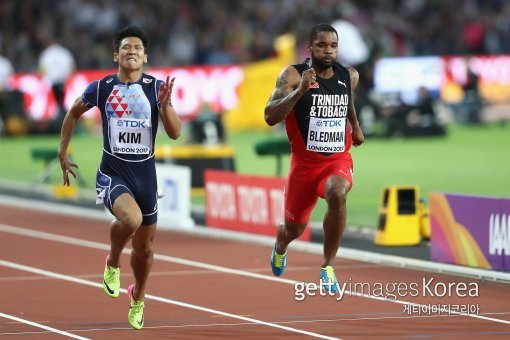 김국영(왼쪽). 사진=ⓒGettyimages이매진스