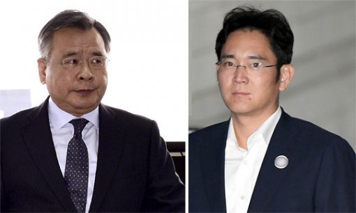 박영수 특검(왼쪽 사진)과 이재용 부회장