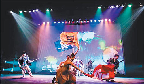 인천 남구에서 다음 달 2∼30일 열리는 주안미디어문화축제 개막식 때 선보일 공연 ‘남구의 빛과 함성’의 리허설 장면. 인천 남구 제공