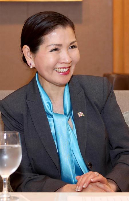 래리 호건 미국 메릴랜드 주지사의 부인인 유미 호건 여사는 2일 서울에서 가진 동아일보와의 인터뷰에서 “메릴랜드와 한국의 경제협력 관계가 강화되길 바란다”고 말했다. 메릴랜드 주지사실 제공