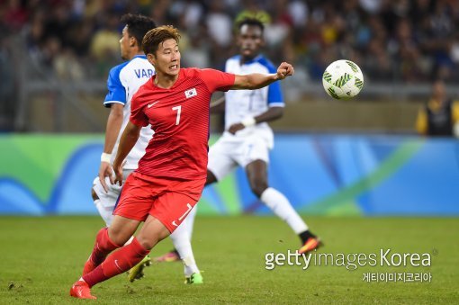 리우 올림픽 당시 손흥민. 사진=ⓒGettyimages이매진스