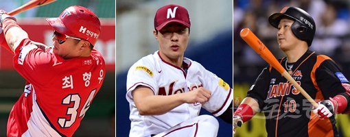 KIA 최형우-넥센 김하성-롯데 이대호. 스포츠동아DB