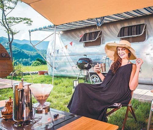 아웃오브파크 강촌의 단지 실제 전경.