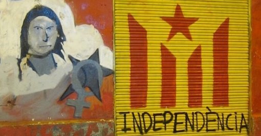 카탈루냐 독립 염원을 담은 바르셀로나 길거리 낙서. 바르셀로나=황규인 기자 kini@donga.com