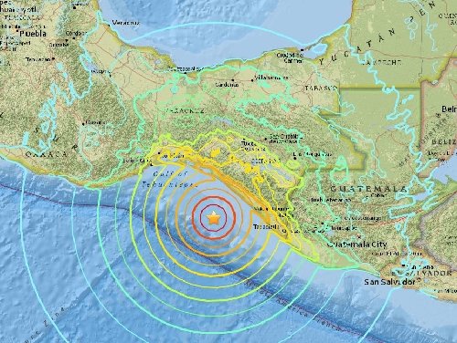 멕시코 남부 규모 8.0 지진…태평양 연안, 3시간 내 쓰나미 강타 우려/미국 지질조사국