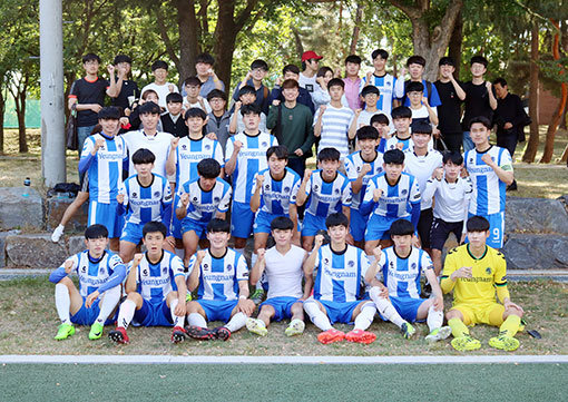 김병수 감독은 떠났지만, 한 팀으로 뭉친 영남대는 축구 종가의 자존심을 지켜가고 있다. 사진제공 ㅣ 영남대학교