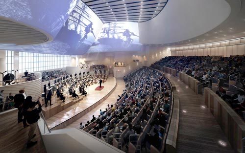 현대건설의 ‘반포 디에이치 클래스트’가 제안한 커뮤니티시설 중 ‘오페라하우스’의 이미지. 현대건설 제공