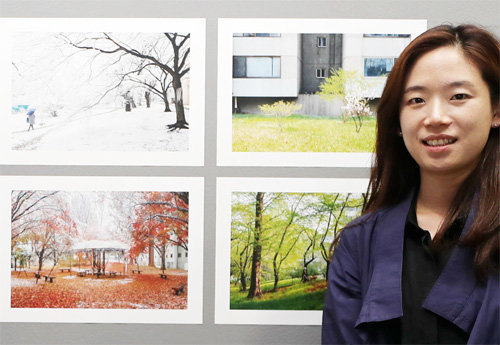 ‘안녕, 둔촌 주공아파트’ 작업을 하는 이인규 작가.