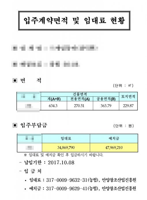 안양창조경제융합센터 입주 기업 계약서(출처=IT동아)