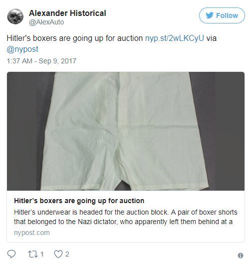 사진=Alexander Historical Auctions 소셜미디어