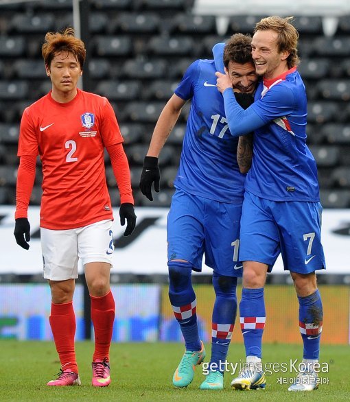 지난 2013년 크로아티아에 0-4로 완패한 축구대표팀. 사진=게티이미지코리아