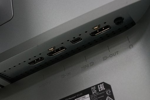 벤큐 PD2710QC의 영상 입출력 단자. (출처-IT동아)