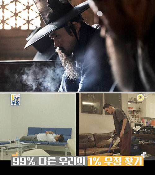 개봉 당일부터 일일 관객 수 1위를 기록 중인 영화 ‘남한산성’(첫번째 사진)은 역사를 담백하면서도 깊이 있게 잘 표현해 냈다는 호평을 받고 있다. 두번째 사진은 참신한 시도로 연휴 기간 방영된 지상파 파일럿 프로그램 중 가장 높은 시청률을 기록한 KBS ‘1%의 우정’. CJ엔터테인먼트 제공·KBS TV 화면 캡처