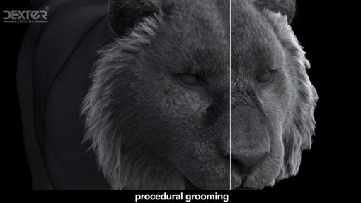 < 덱스터 ZENN Fur의 기술 데모, 덱스터의 Zarvis, 출처: 덱스터 스튜디오 >