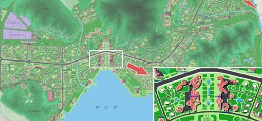 원산 개발 계획도