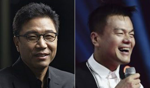 이수만-박진영(오른쪽). 사진제공｜SM·SBS