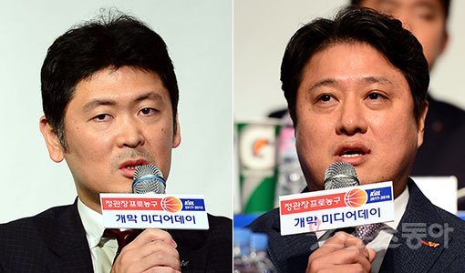 KCC 추승균 감독-SK 문경은 감독(오른쪽). 김민성 기자 marineboy@donga.com