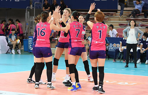 흥국생명은 이번 시즌 ‘새로운 구심점 찾기’라는 과제를 안고 있다. FA 센터 김수지가 IBK기업은행으로 이적했지만 새로 팀에 합류한 베테랑 리베로 김해란과 남지연, 2년 만에 다시 분홍색 유니폼을 입은 외국인선수 테일러 심슨 등이 중심을 잡아줄 것으로 기대된다. 사진제공｜흥국생명