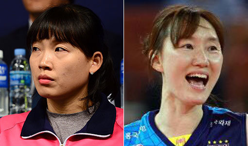 흥국생명 김해란-남지연(오른쪽). 사진｜스포츠동아DB·흥국생명