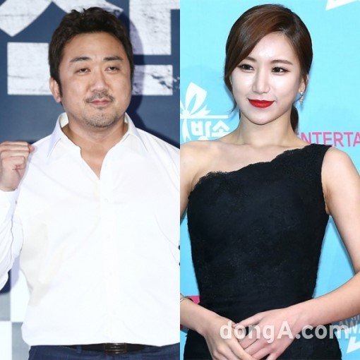 (왼쪽부터) 마동석, 예정화