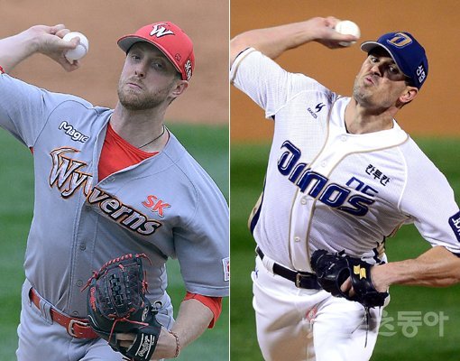 SK 메릴 켈리- NC 제프 맨쉽. 스포츠동아DB