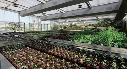 아모레원료식물원 내부 모습