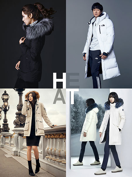 아웃도어 다운재킷의 시즌이 시작됐다. 올 겨울에는 가성비, 범용성 등을 앞세운 제품들이 트렌드를 이끌 것으로 보인다. 키워드 ‘H.E.A.T’를 대표하는 다운재킷을 입은 모델들.
