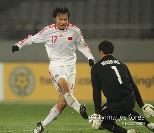 지난 2010년 동아시안컵에서 중국에 0-3으로 패했던 한국. 사진=게티이미지코리아