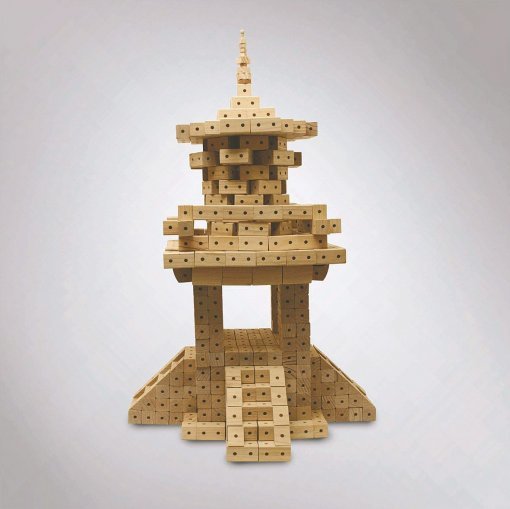 한블럭의 다보탑 블록.