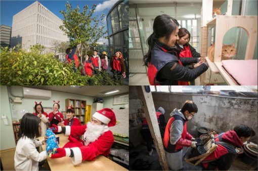 네오위즈 오색오감 자원활동(출처=게임동아)