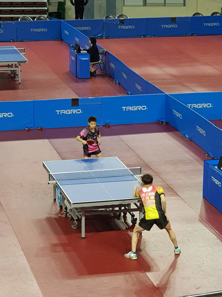 탁구종합선수권 사상 처음으로 초등학생 신분으로 대회 3회전에 진출한 오준성은 한국탁구의 대형 유망주다. 사진제공｜대한탁구협회