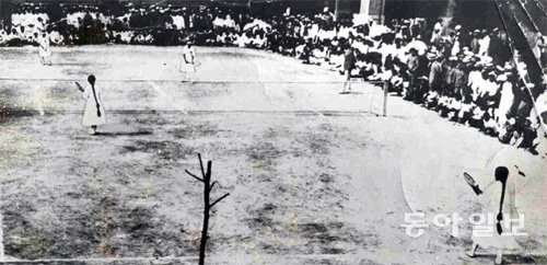 1923년 6월 30일 서울에서 동아일보가 주최한 제1회 전국여자정구대회. 동아일보DB